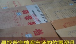 寻找普宁档案市场的位置资讯