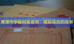 鹰潭市学籍档案查询：揭秘背后的故事