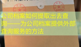 公司档案如何提取出去查询——为公司档案提供外部查询服务的方法