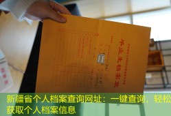 新疆省个人档案查询网址：一键查询，轻松获取个人档案信息