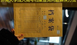 济南大学成人高考档案查询问题解决方法