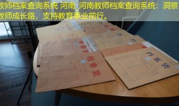 教师档案查询系统 河南_河南教师档案查询系统：洞察教师成长路，支持教育事业前行。