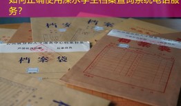 如何正确使用溧水学生档案查询系统电话服务？