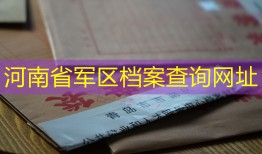 河南省军区档案查询网址