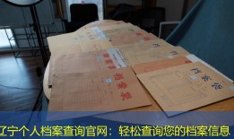 辽宁个人档案查询官网：轻松查询您的档案信息