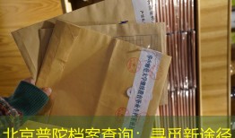 北京普陀档案查询：寻觅新途径