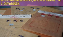 漯河人事档案查询网站_漯河人才档案网，助力您的求职路。