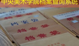 中央美术学院档案查询系统