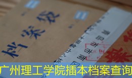 广州理工学院插本档案查询