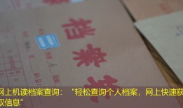 网上机读档案查询：“轻松查询个人档案，网上快速获取信息”
