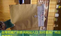 自考档案广州查询网站入口_如何查询广州自考档案？