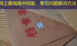 网上查询高中档案，常见问题解决方法