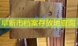 阜新市档案存放地查询