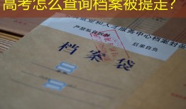 高考怎么查询档案被提走？
