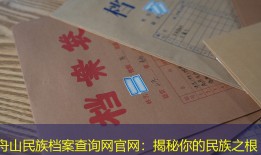 舟山民族档案查询网官网：揭秘你的民族之根