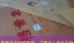 番禺毕业档案查询：了解个人成长历程