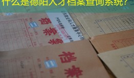 什么是德阳人才档案查询系统？
