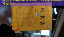 荆州区学籍档案查询网址：从此轻松查阅学生信息！