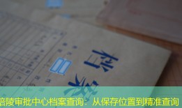 涪陵审批中心档案查询：从保存位置到精准查询