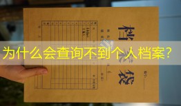 为什么会查询不到个人档案？