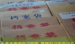 长春市查询自己档案_掌握自己历史记录