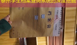 泰州学生档案查询系统的深度挖掘