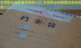 东营职业档案查询系统入口_东营职业档案查询系统登录入口