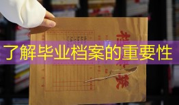 了解毕业档案的重要性