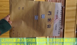 达州档案激活时间查询官网_达州档案激活日期在哪里查询？让您省心的方式就在这里！