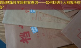 贵阳息烽县学籍档案查询——如何找到个人档案所在机构？