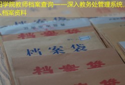 贵阳学院教师档案查询——深入教务处管理系统，了解个人档案资料