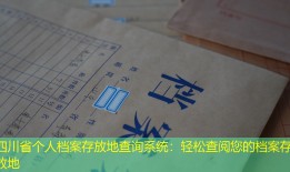四川省个人档案存放地查询系统：轻松查阅您的档案存放地