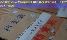 苏州姑苏区人力档案查询_用心寻找就业方向，了解姑苏人力档案！
