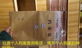 自贡个人档案查询电话：揭开个人档案的神秘面纱