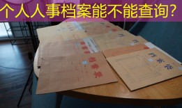 个人人事档案能不能查询？