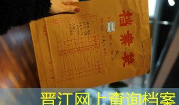 晋江网上查询档案
