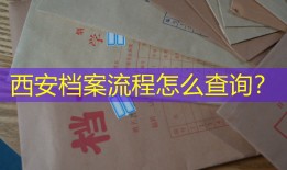西安档案流程怎么查询？