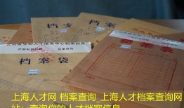 上海人才网 档案查询_上海人才档案查询网站：查询你的人才档案信息。