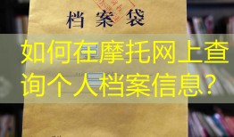 如何在摩托网上查询个人档案信息？