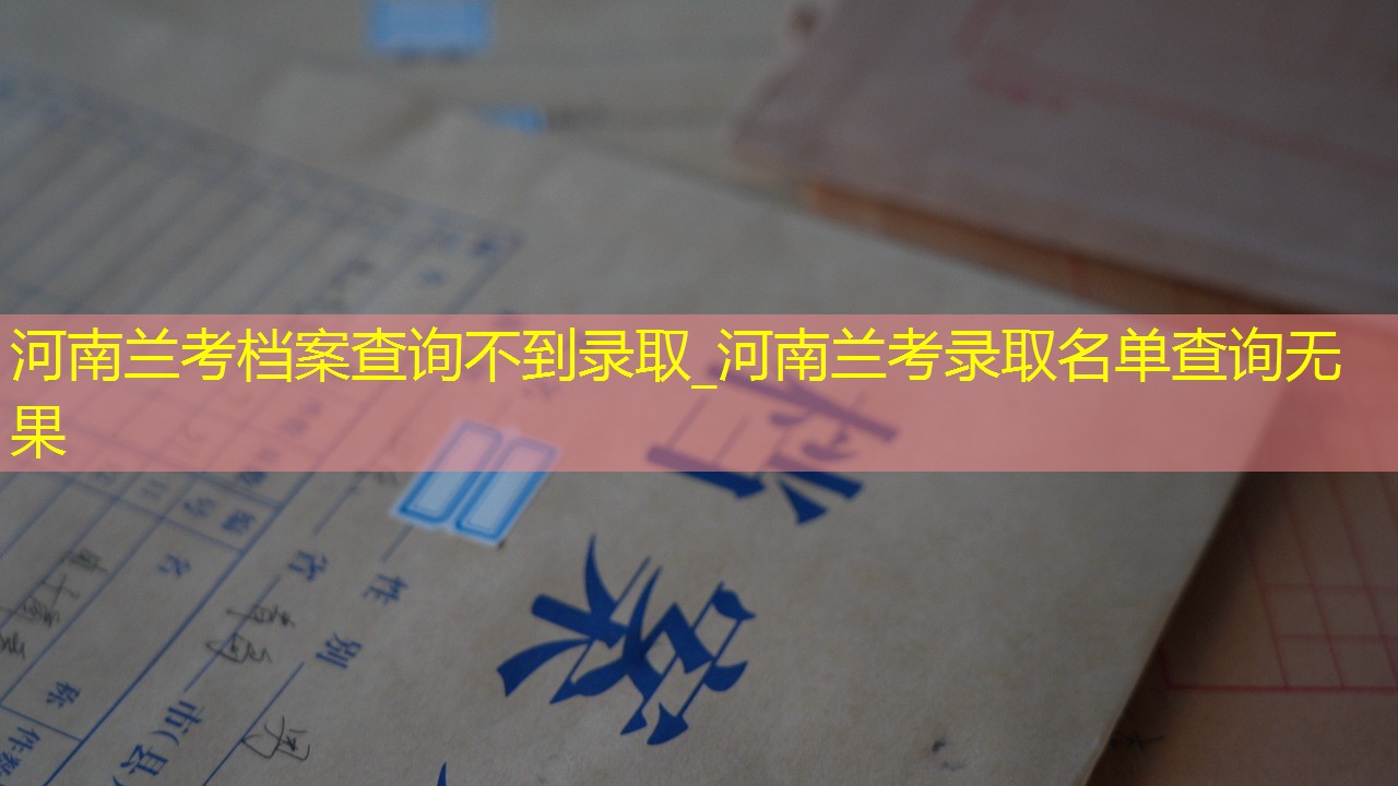 档案查询