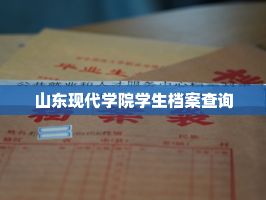 山东现代学院学生档案查询