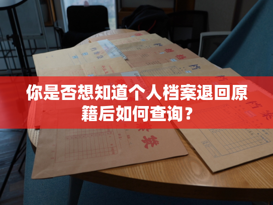 你是否想知道个人档案退回原籍后如何查询？