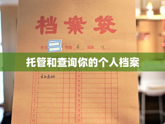 托管和查询你的个人档案