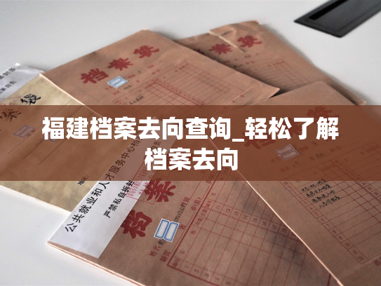 福建档案去向查询_轻松了解档案去向