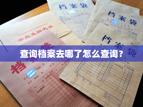 查询档案去哪了怎么查询？