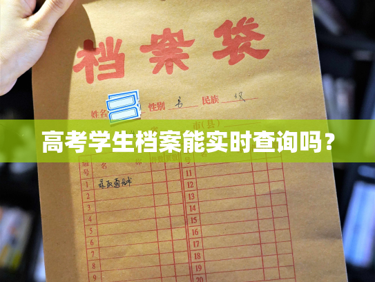 高考学生档案能实时查询吗？