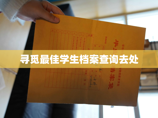 寻觅最佳学生档案查询去处