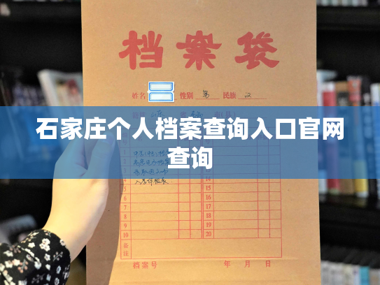 石家庄个人档案查询入口官网查询