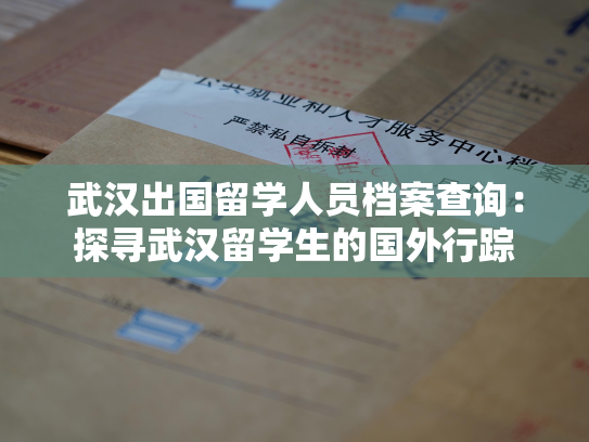 武汉出国留学人员档案查询：探寻武汉留学生的国外行踪
