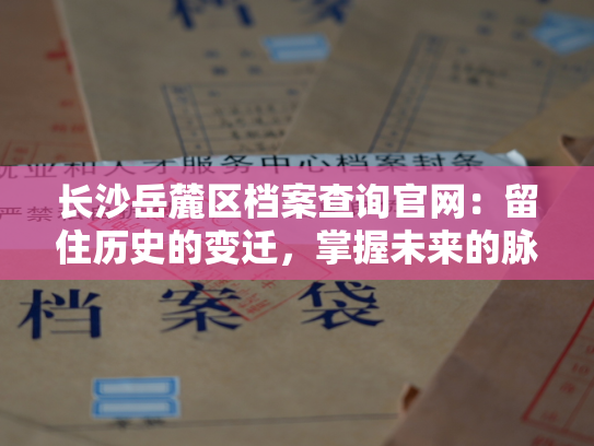 长沙岳麓区档案查询官网：留住历史的变迁，掌握未来的脉搏